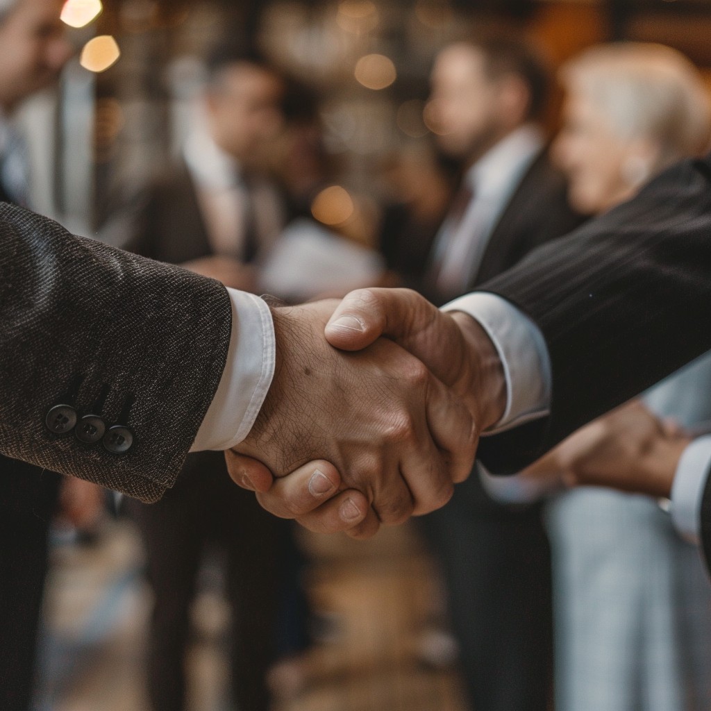 Business Handshake Closeup